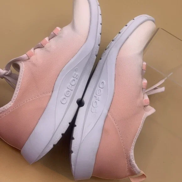 Oofos OOmg Sport LS Low Women's Blush Pink Recovery Sneakers - Size US 7 - Picture 9 of 9